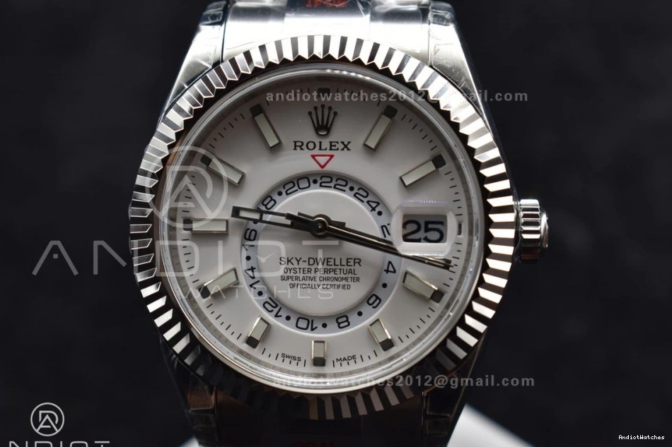 Dial SS 1114 White Skydweller Bracelet Edition Effortless SS on Noob A23J Best Oyster 0121